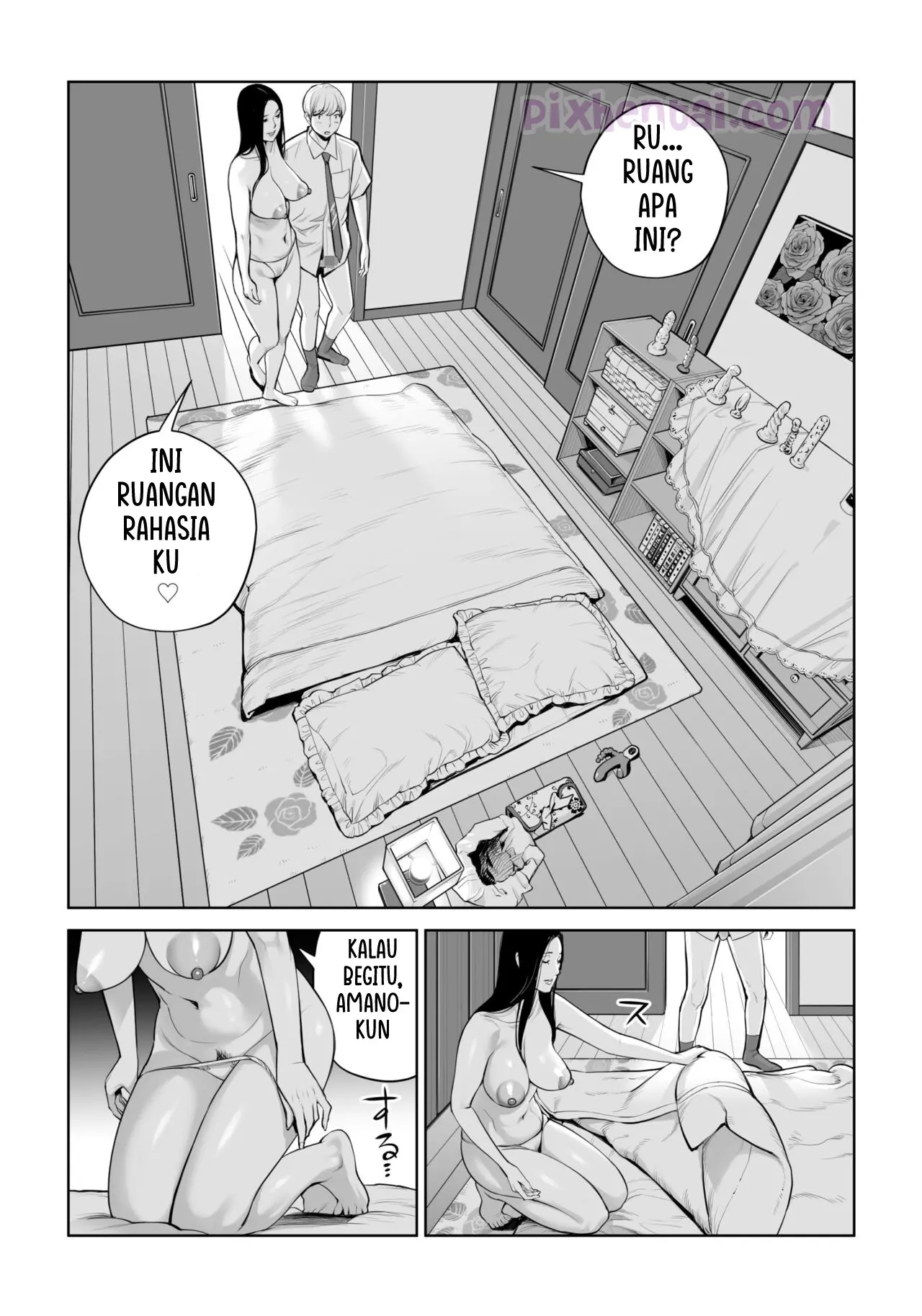 Komik hentai xxx manga sex bokep Kurokami Onna no Fudeoroshi Mbak-Mbak Kasir Bohay Penggoda Perjaka 53